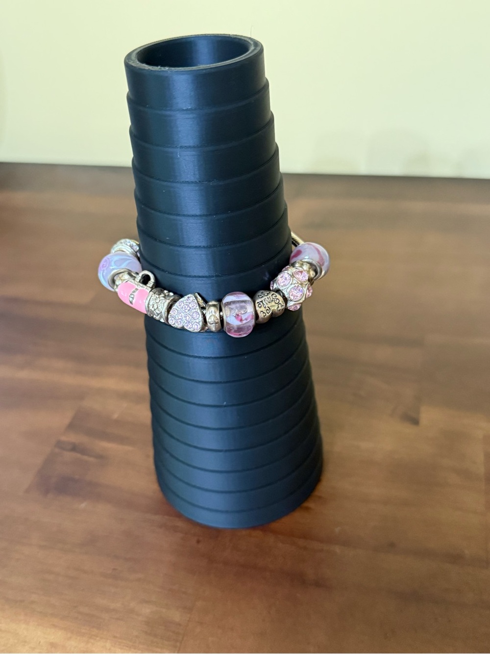 Pandora style Beaded Charm Bracelet
